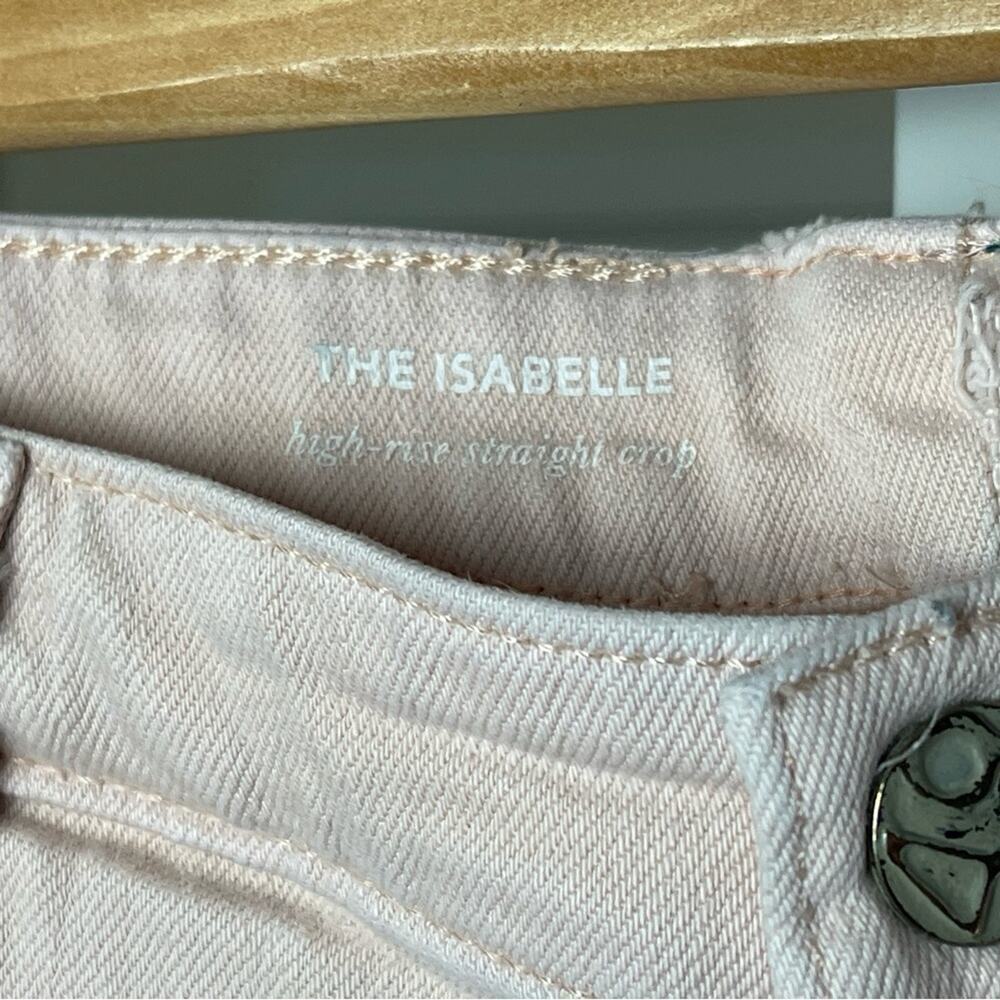 AG The Isabelle High-Rise Straight Crop Jeans, Blush, Casual, Weekend, 32 - Picture 15 of 16